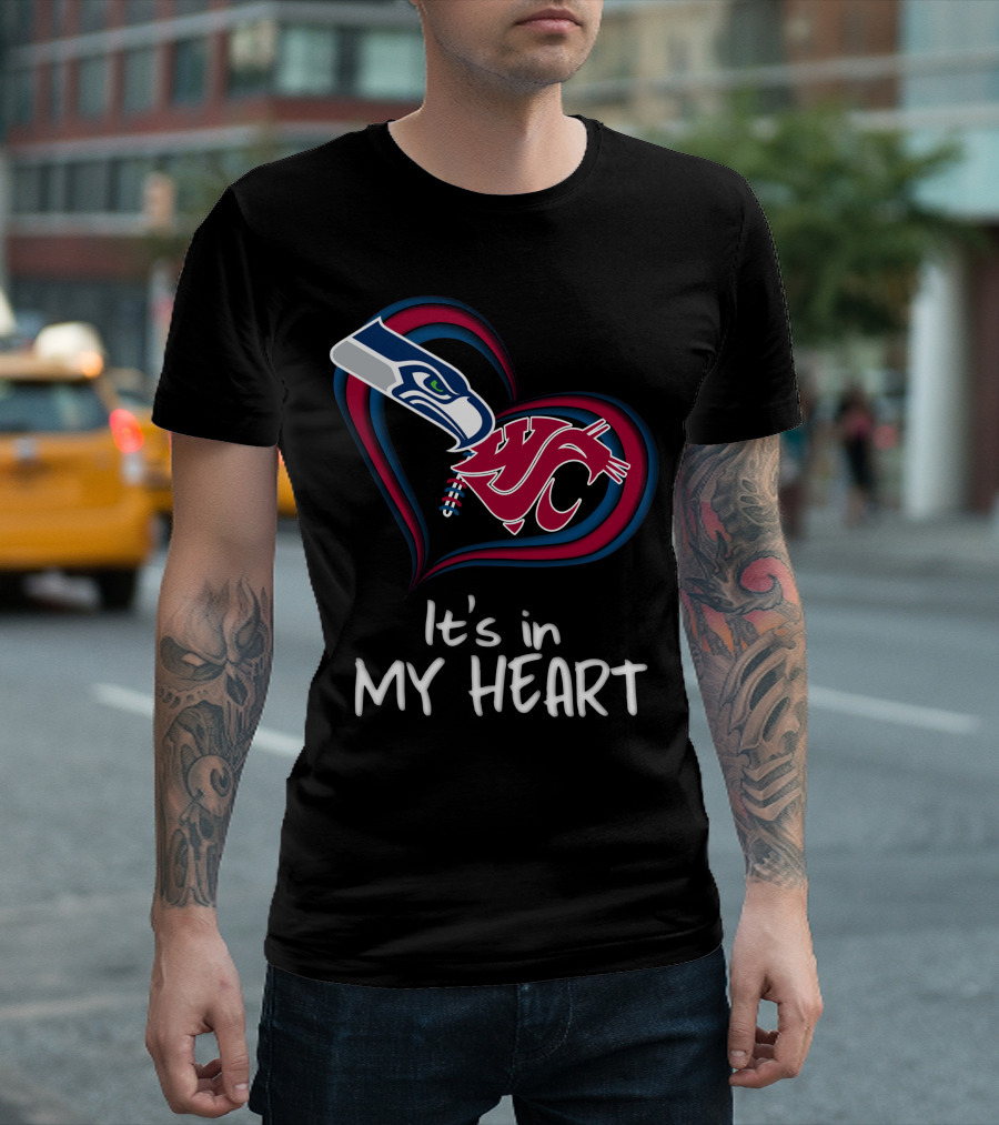 It's in My Heart Seahawks Washington State T-Shirt