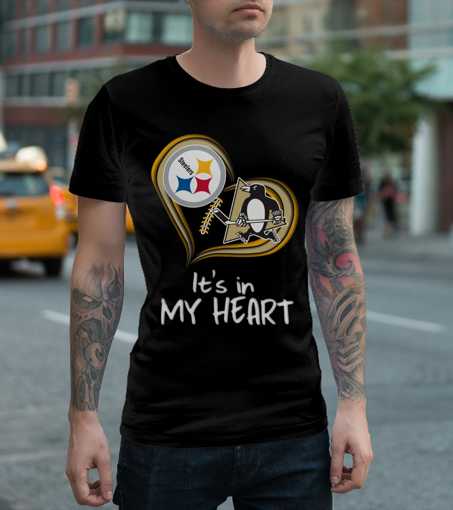 Steelers Penguins It's In My Heart T-Shirt