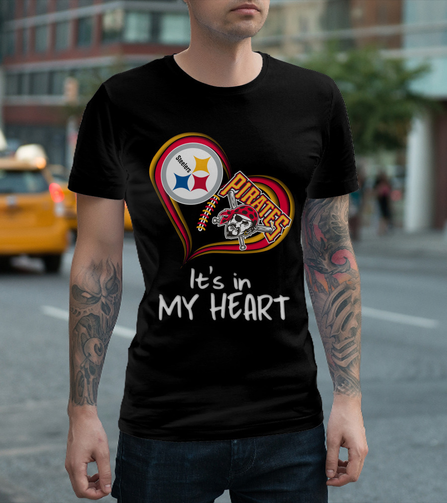 Steelers Pirates It's in My Heart T-Shirt