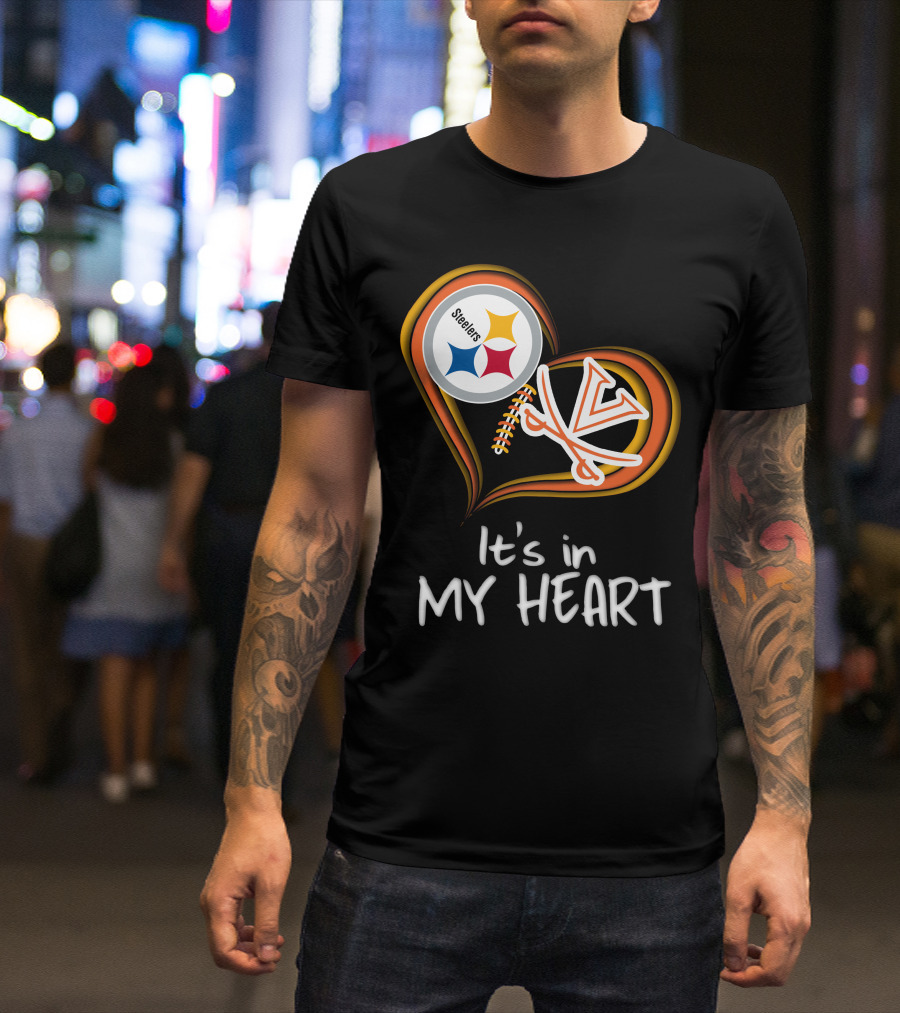Steelers Virginia Cavaliers It's In My Heart T-Shirt