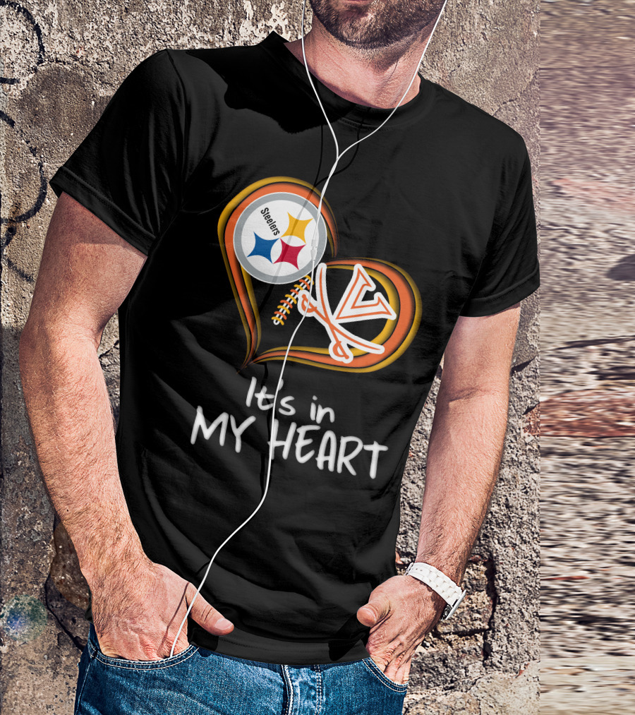 Steelers Virginia Cavaliers It's In My Heart T-Shirt