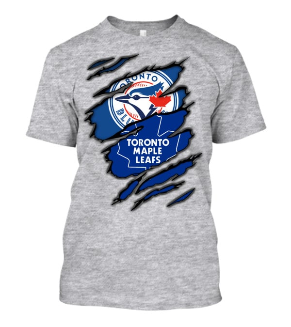 Toronto Blue Jays Maple Leafs Ripped Claw Marks T-Shirt
