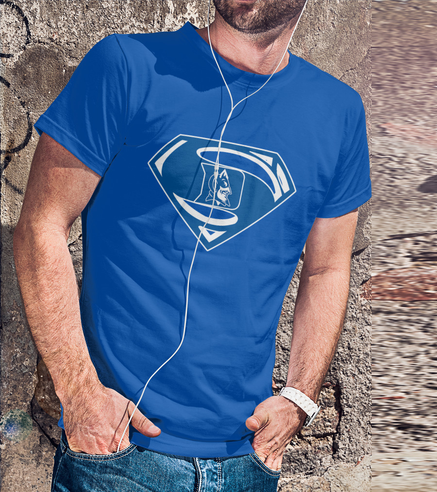 Duke Blue Devils Superman Logo Mashup T-Shirt