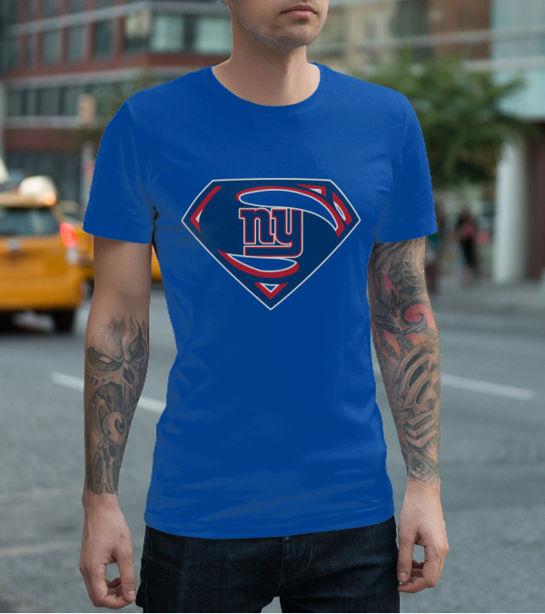 New York Giants Super Man T-Shirt