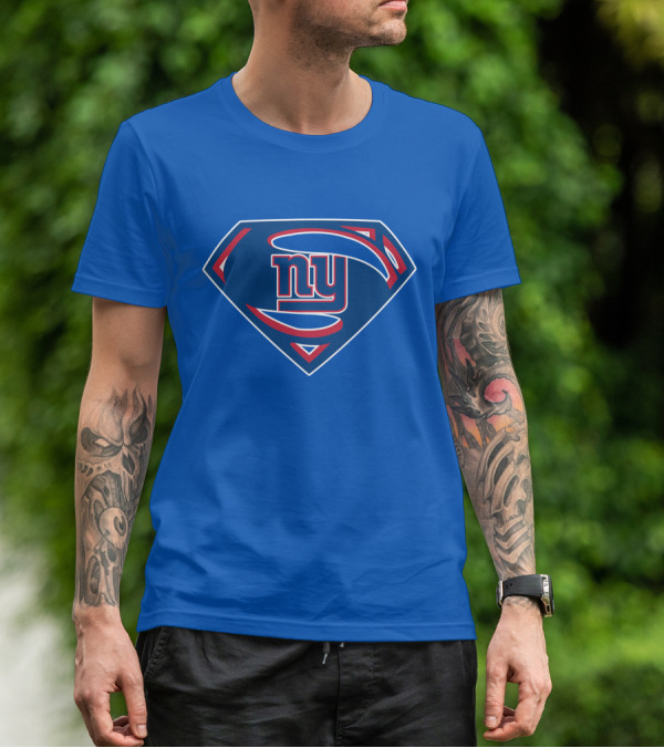 New York Giants Super Man T-Shirt