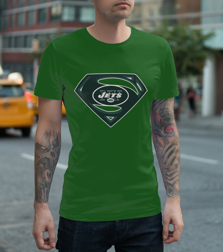 Jets Nfl Super Hero Symbol T-Shirt