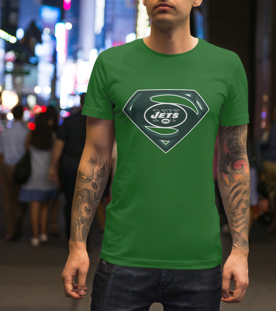 Jets Nfl Super Hero Symbol T-Shirt