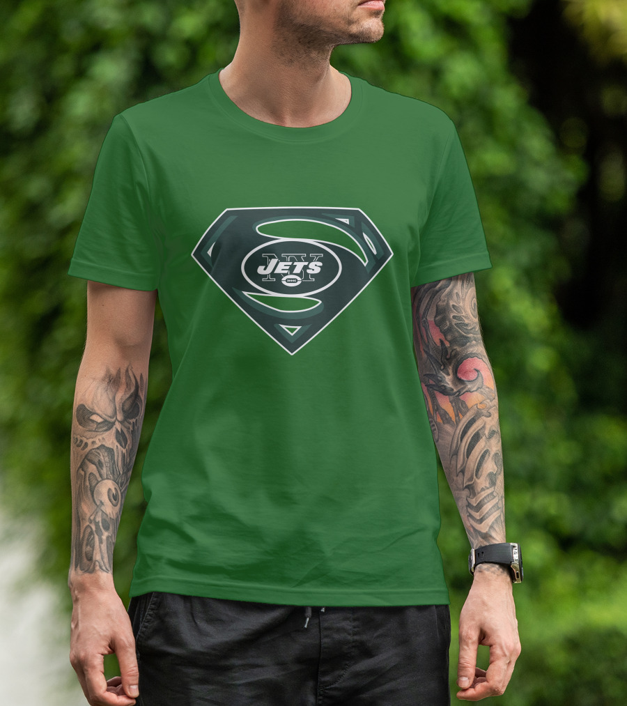 Jets Nfl Super Hero Symbol T-Shirt