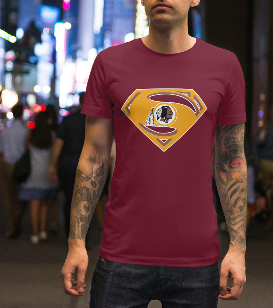Redskins Superman Logo Mashup T-Shirt