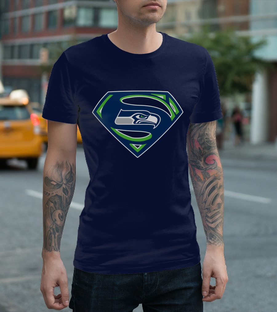 Seattle Seahawks Super Symbol Combination T-Shirt