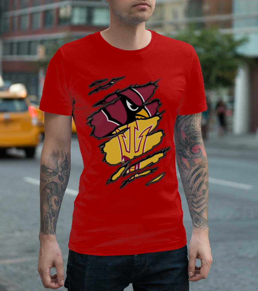 Arizona Cardinals State Sun Devils Fusion T-Shirt