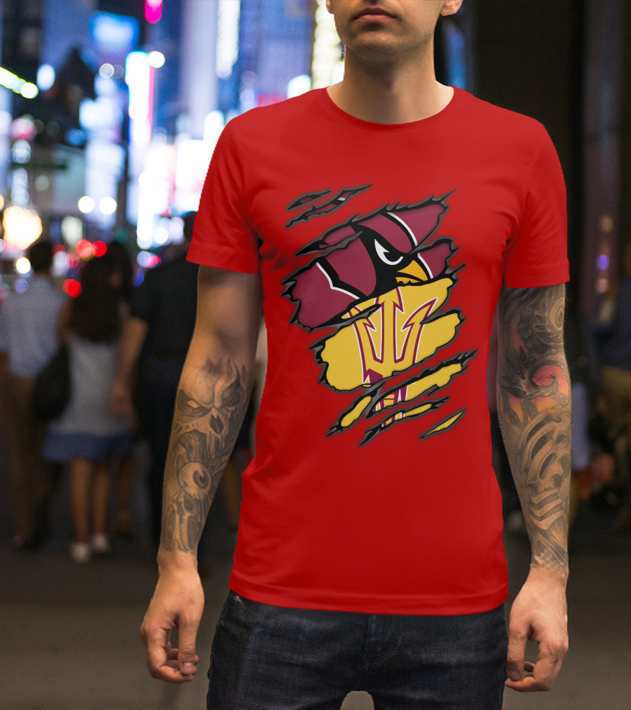 Arizona Cardinals State Sun Devils Fusion T-Shirt