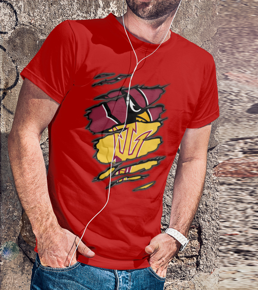 Arizona Cardinals State Sun Devils Fusion T-Shirt