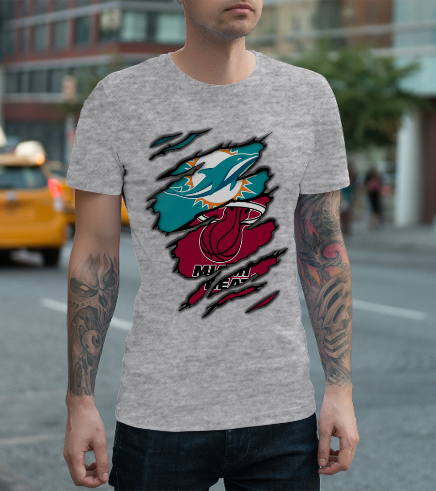 Miami Dolphins Miami Heat T-Shirt