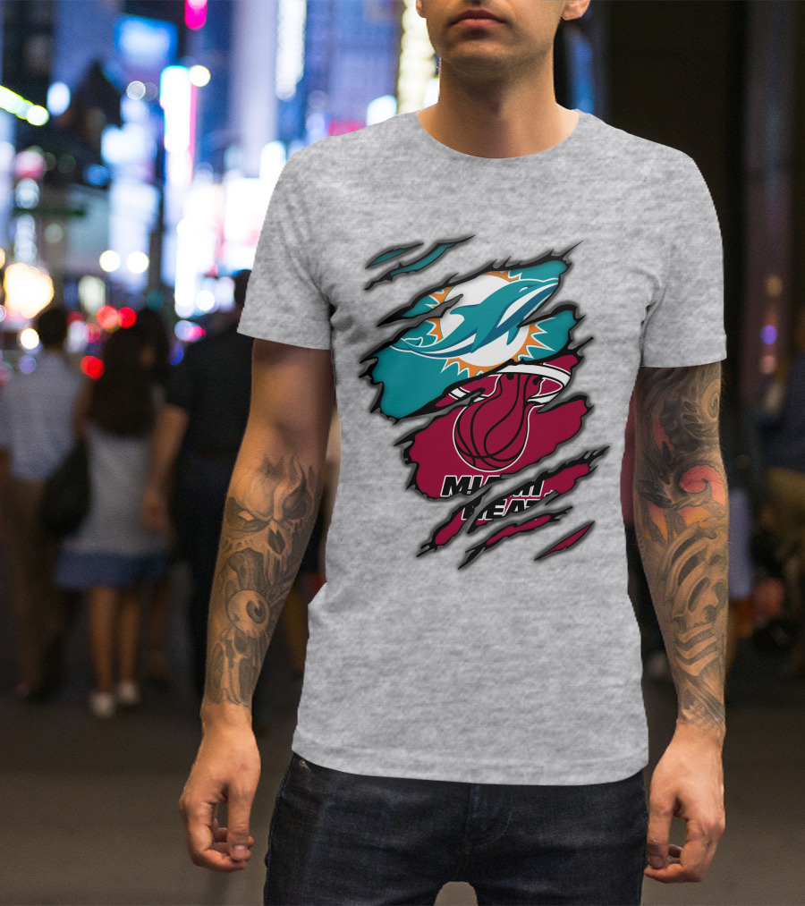 Miami Dolphins Miami Heat T-Shirt