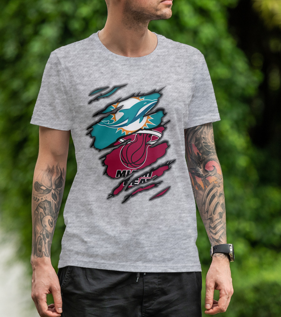 Miami Dolphins Miami Heat T-Shirt