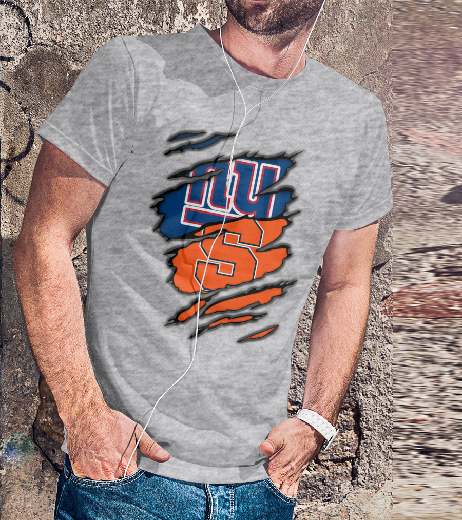 New York Giants Syracuse Crossover Logo Integration T-Shirt