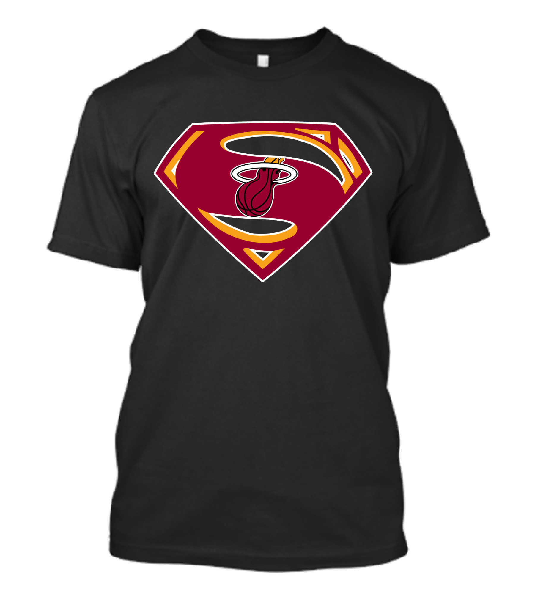 Superman Miami Heat Logo Fusion T-Shirt
