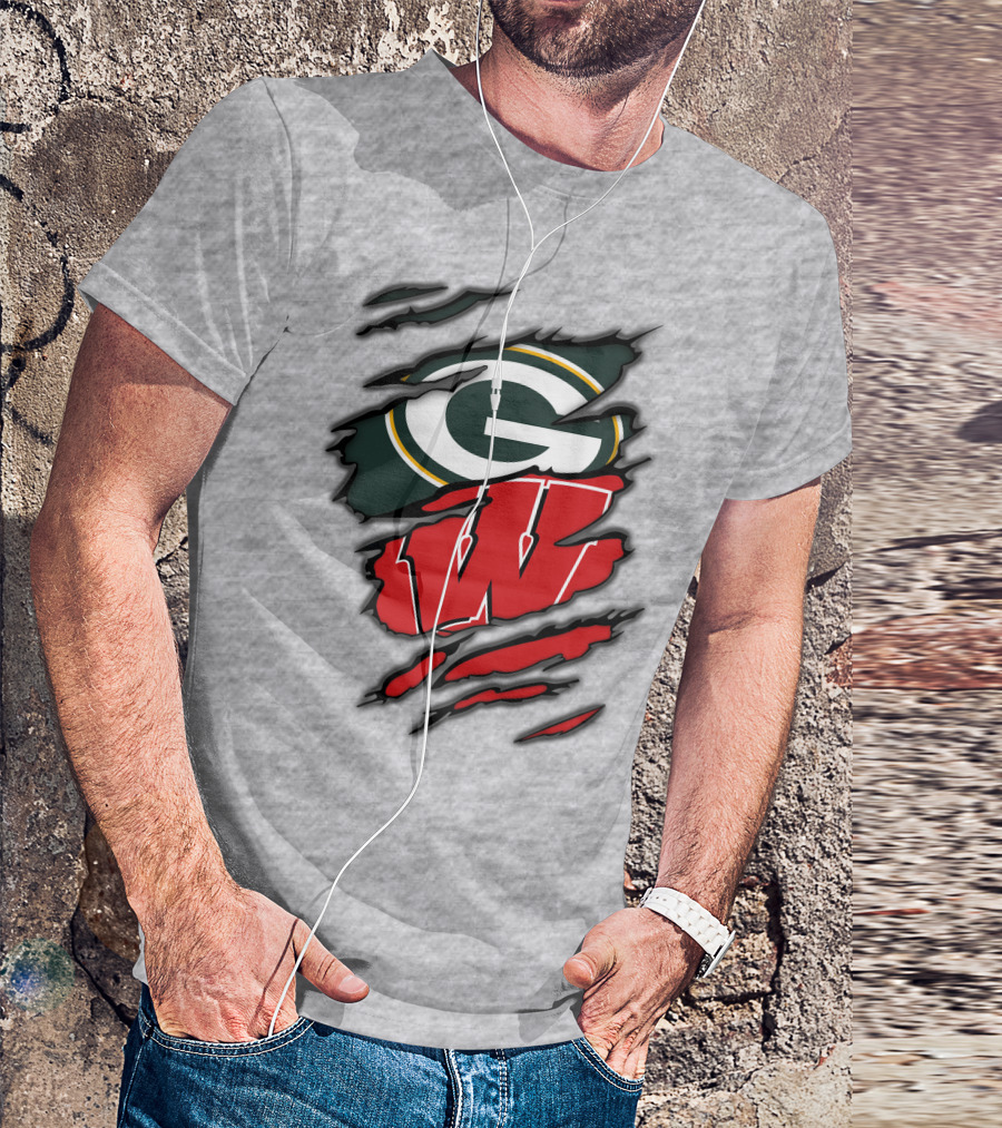 Packers Badgers Green Bay Wisconsin Football Fans T-Shirt