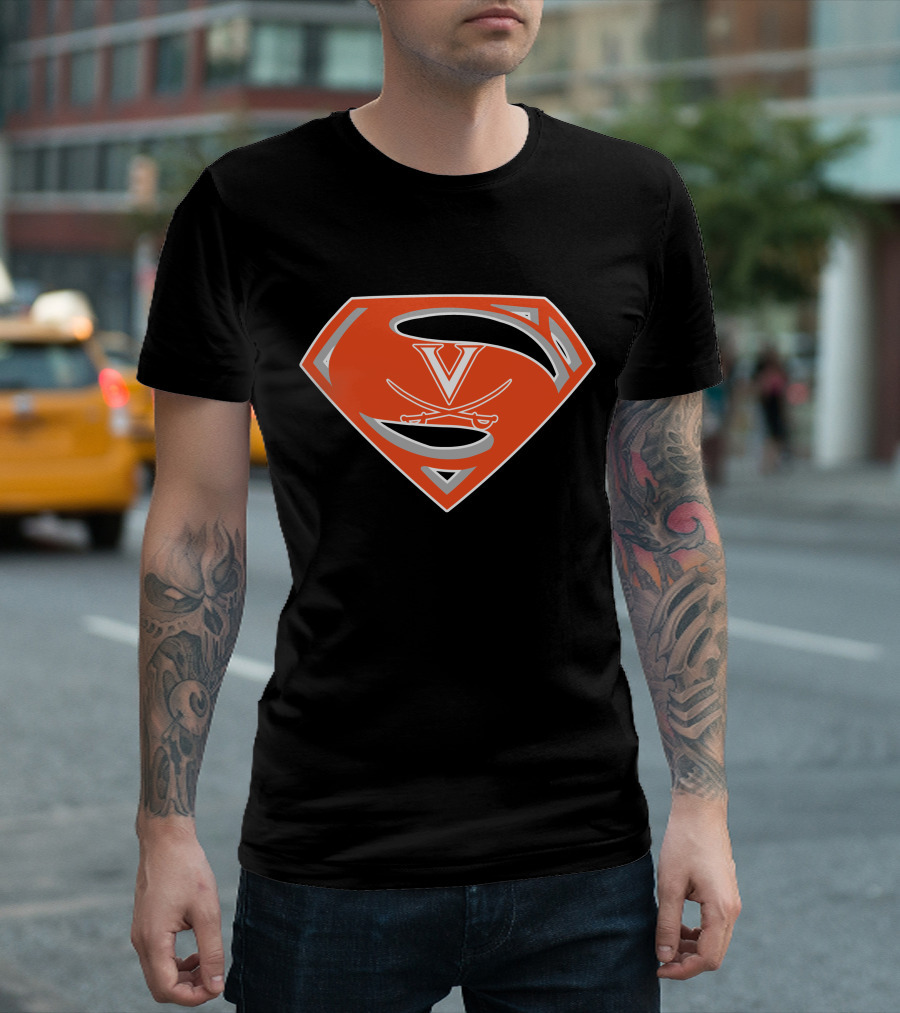 Superman Virginia Cavaliers T-Shirt