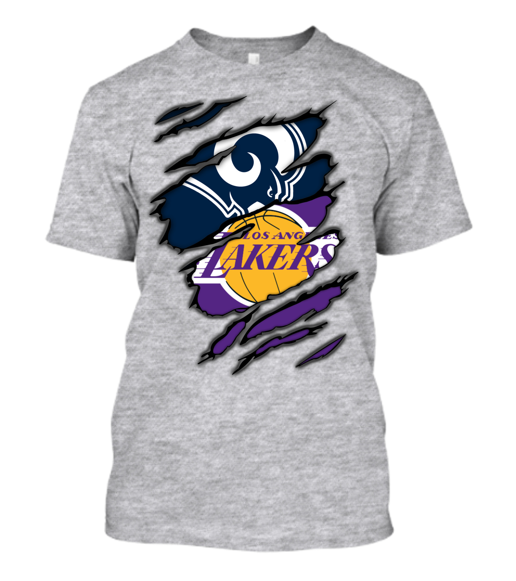 Los Angeles Rams Lakers NFL NBA Crossover T-Shirt