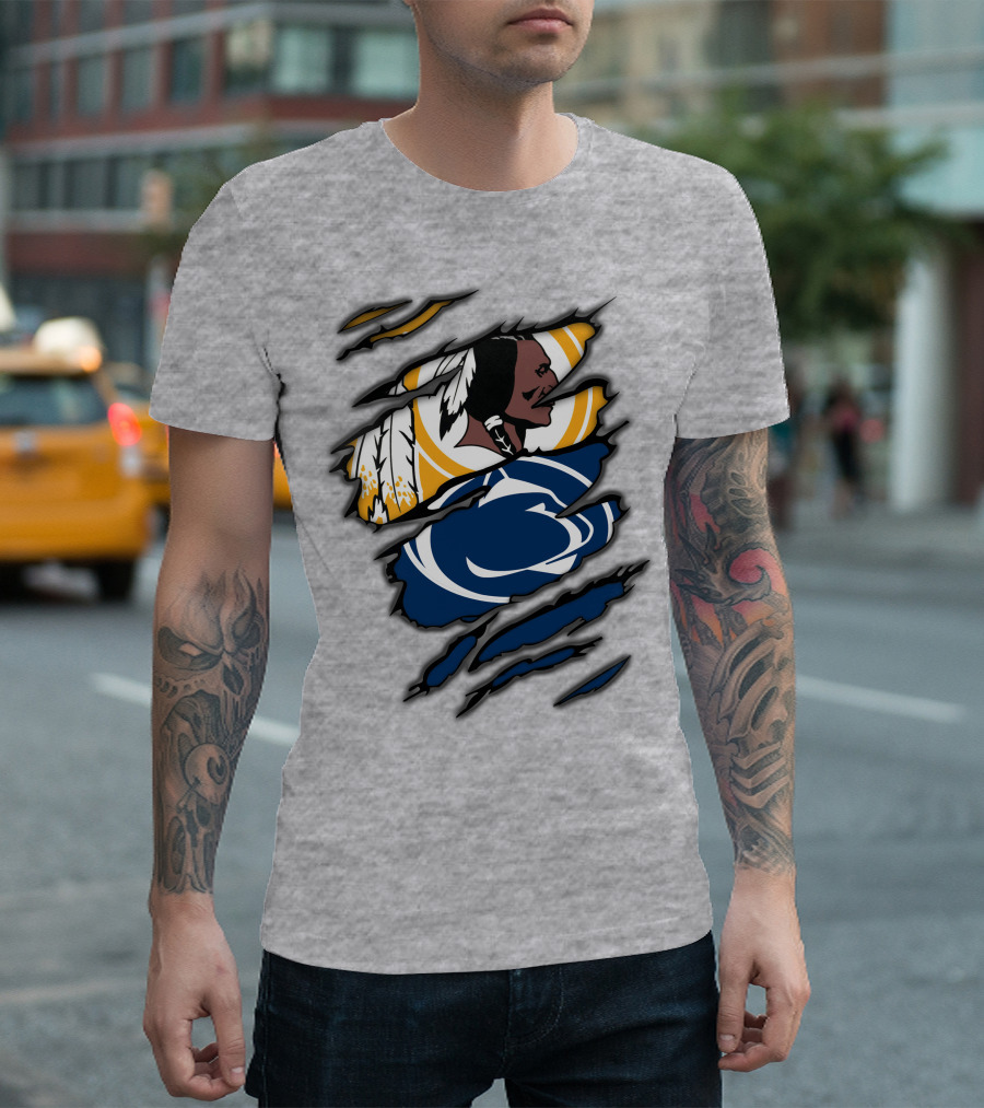 Redskins Penn State Fan Crossover Claw T-Shirt