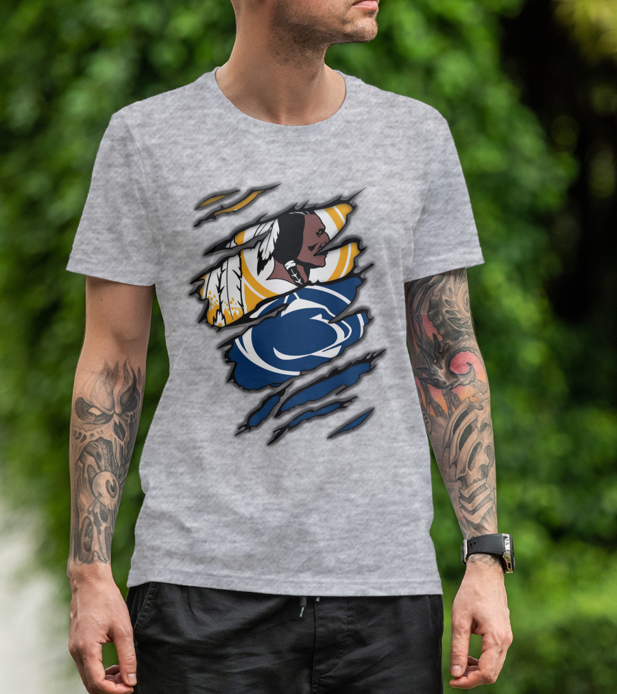 Redskins Penn State Fan Crossover Claw T-Shirt