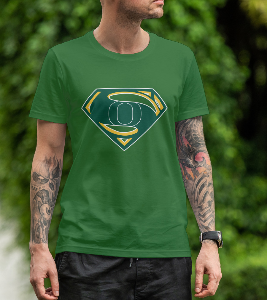 Superman Logo Oregon Ducks Color T-Shirt
