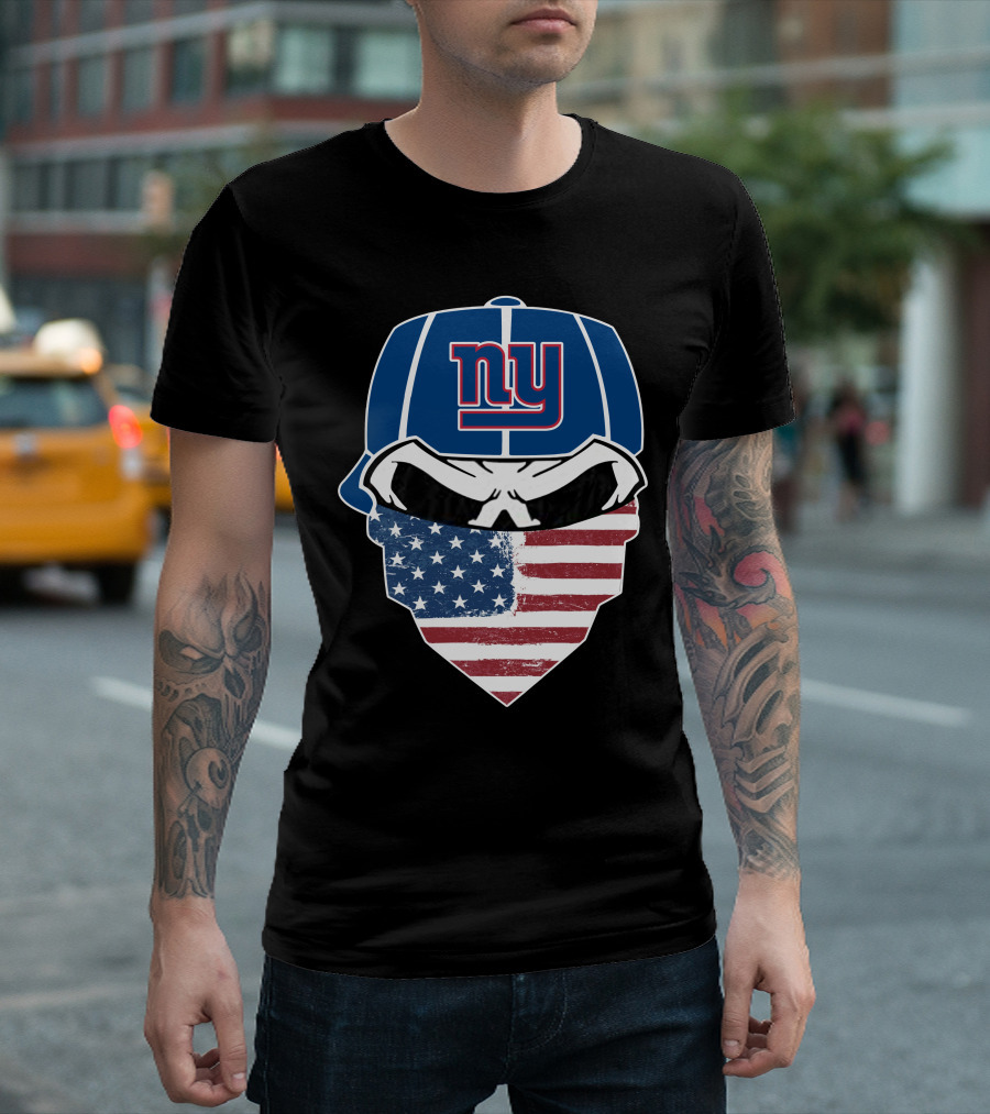 New York Giants American Flag Bandana T-Shirt