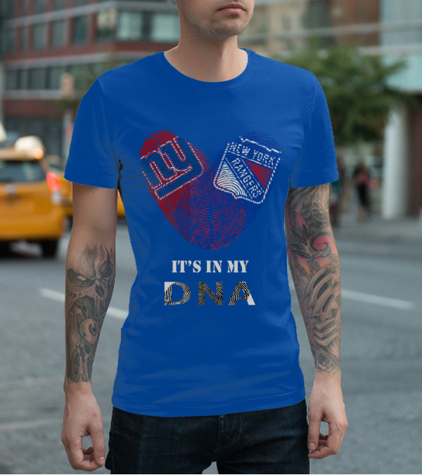 Giants New York Rangers It's In My Dna T-Shirt