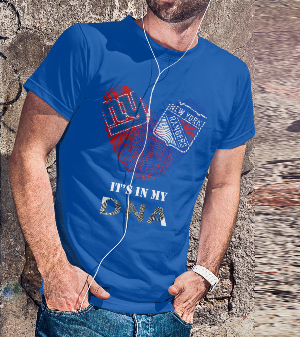 Giants New York Rangers It's In My Dna T-Shirt