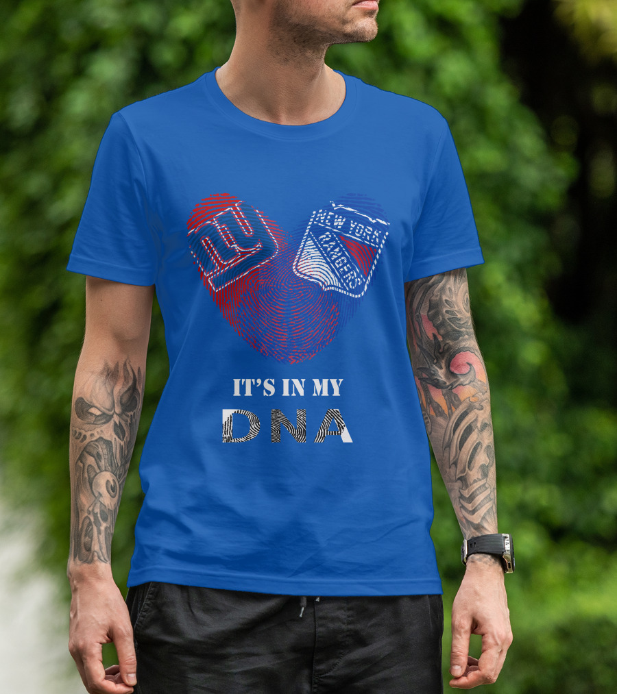 Giants New York Rangers It's In My Dna T-Shirt