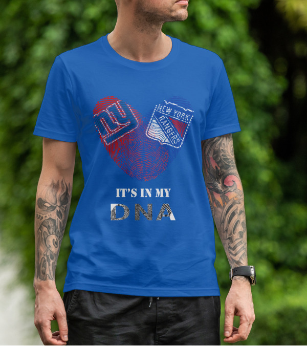 Giants New York Rangers It's In My Dna T-Shirt