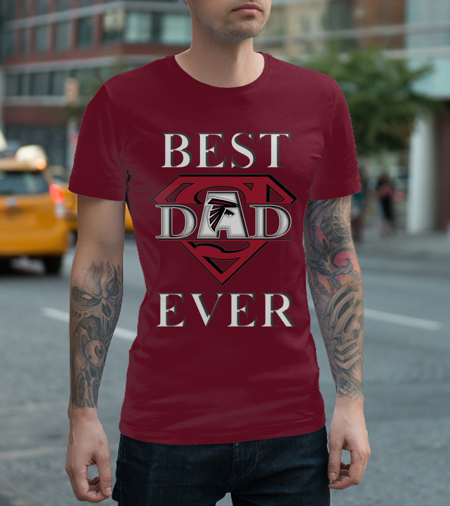 Best Dad Ever Falcons Super Dad T-Shirt