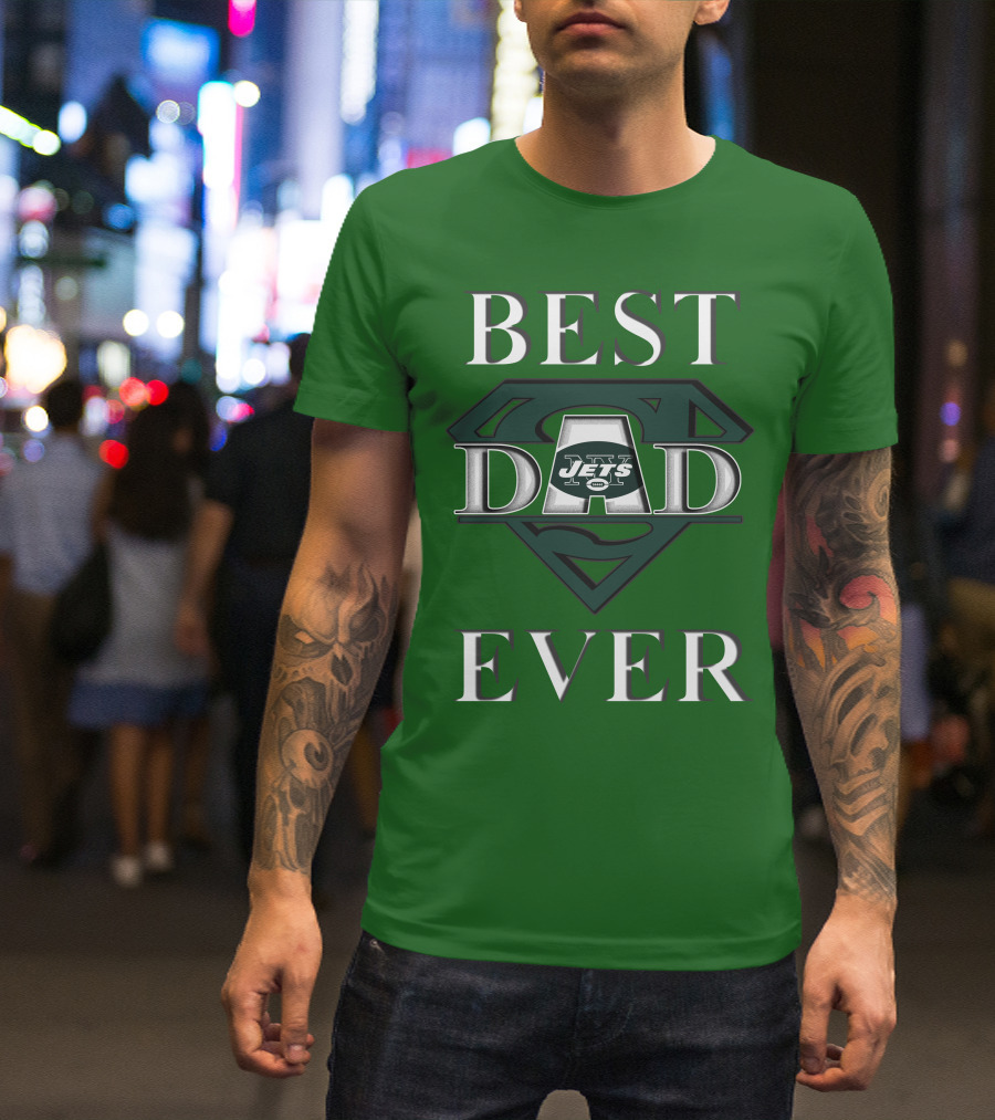 Best Dad Ever Jets Super Dad T-Shirt