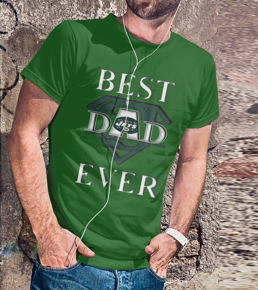 Best Dad Ever Jets Super Dad T-Shirt