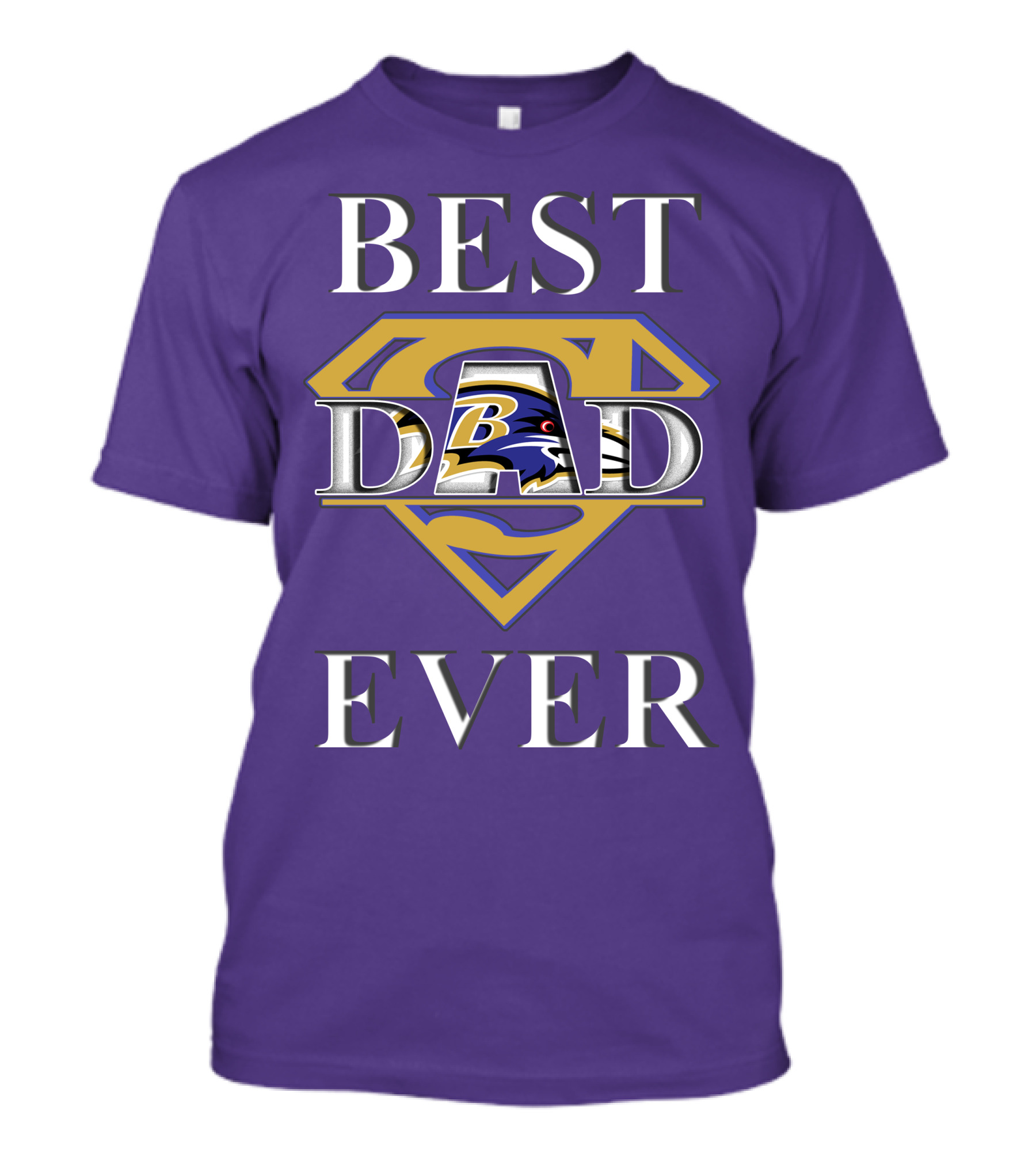 Best Dad Ever Ravens Superman T-Shirt