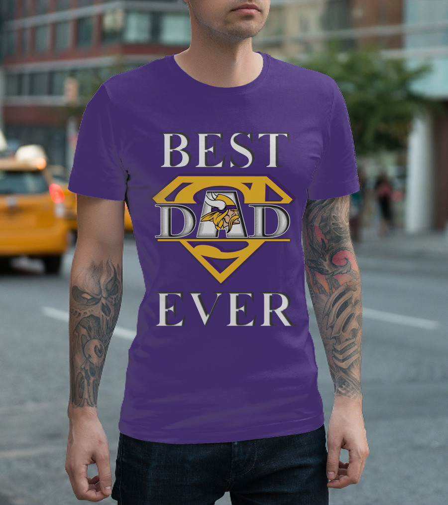 Best Dad Ever Vikings Super T-Shirt