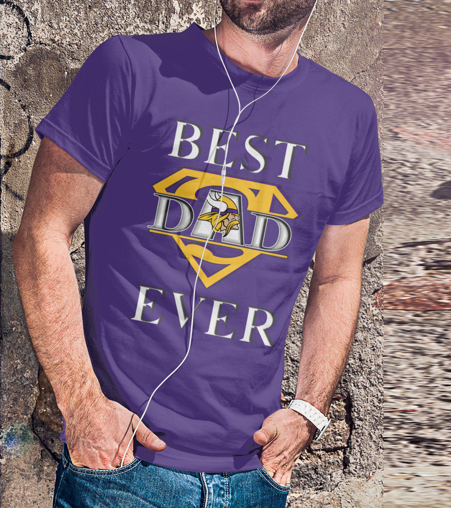 Best Dad Ever Vikings Super T-Shirt