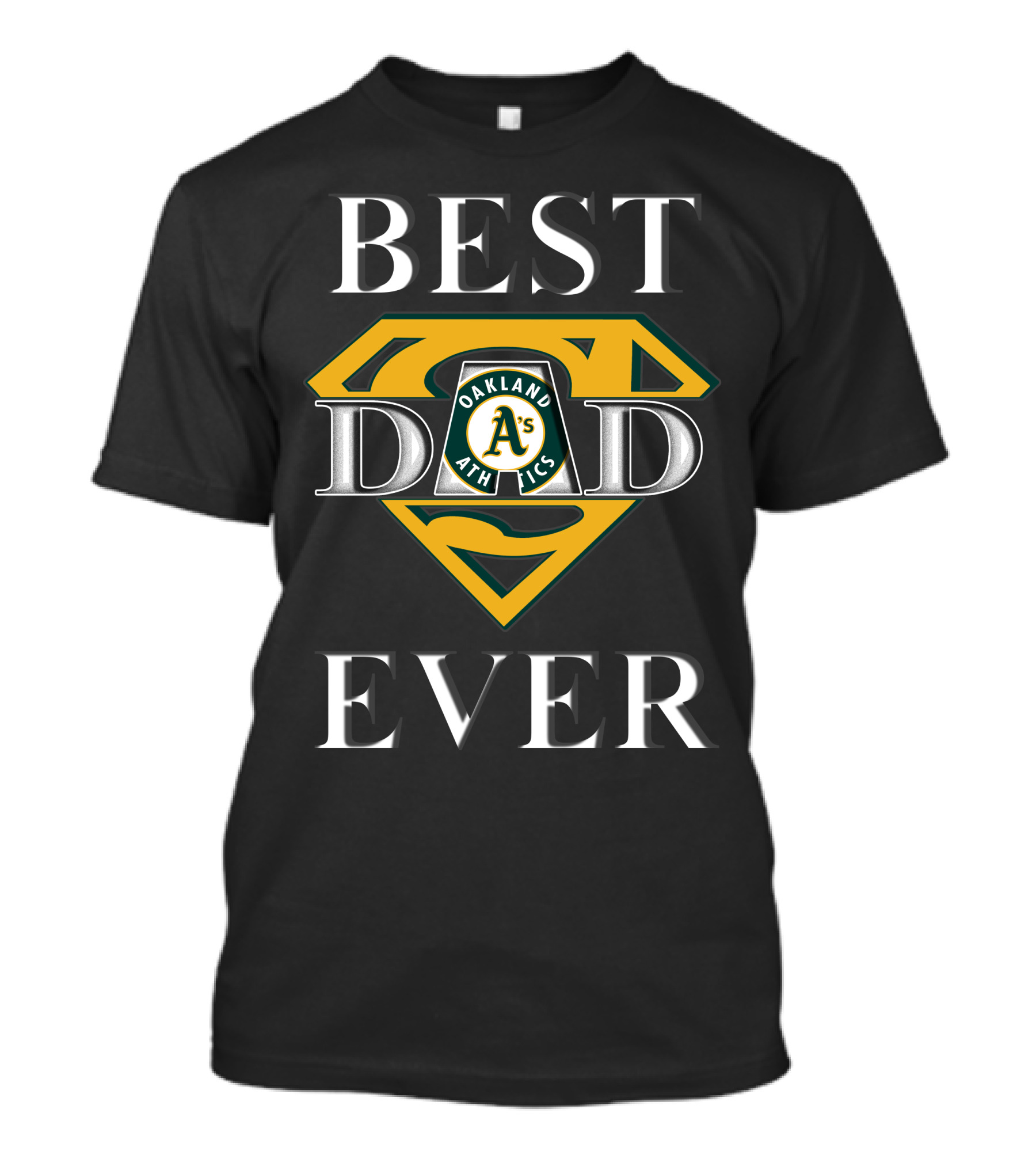 Best Dad Ever Oakland Athletics Superman T-Shirt