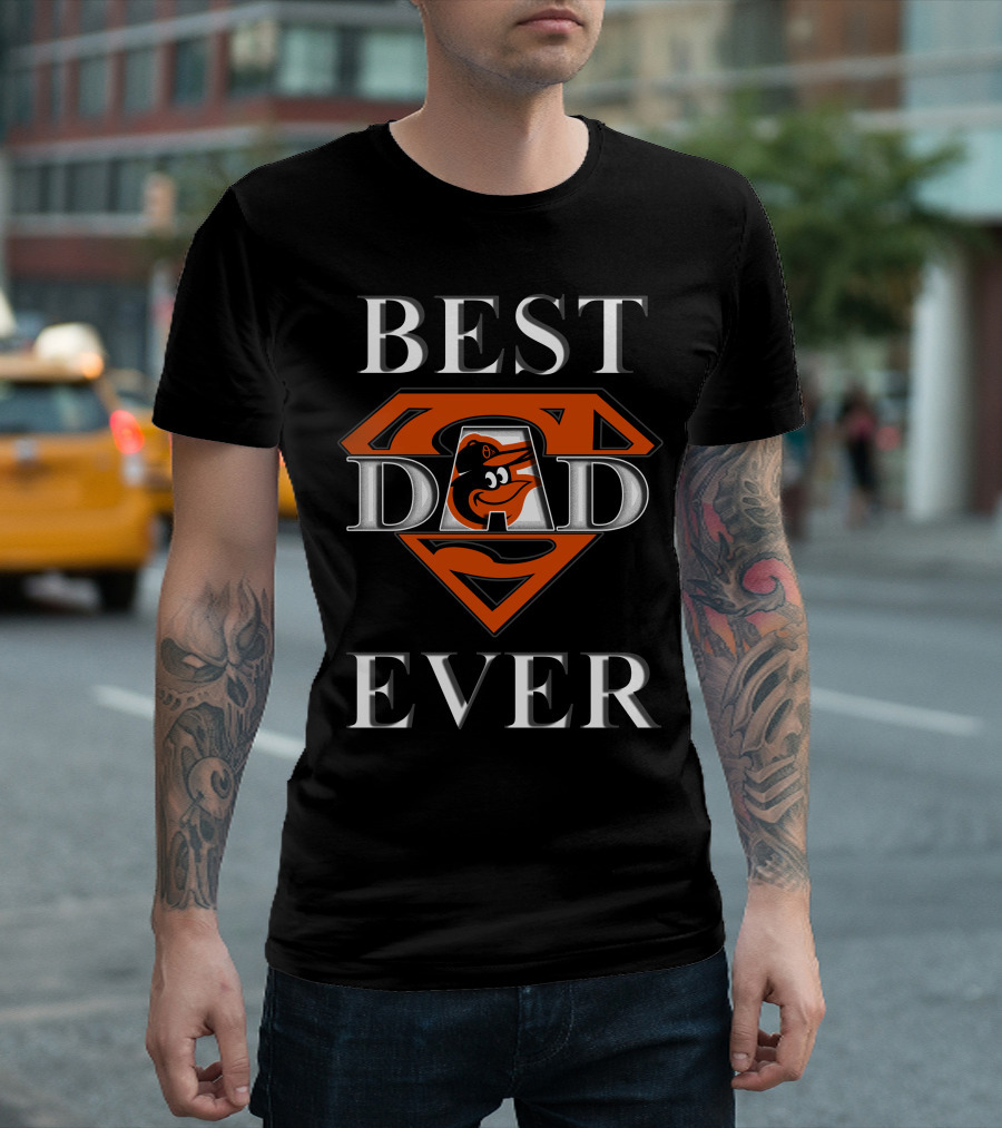 Best Dad Ever Orioles Superman T-Shirt