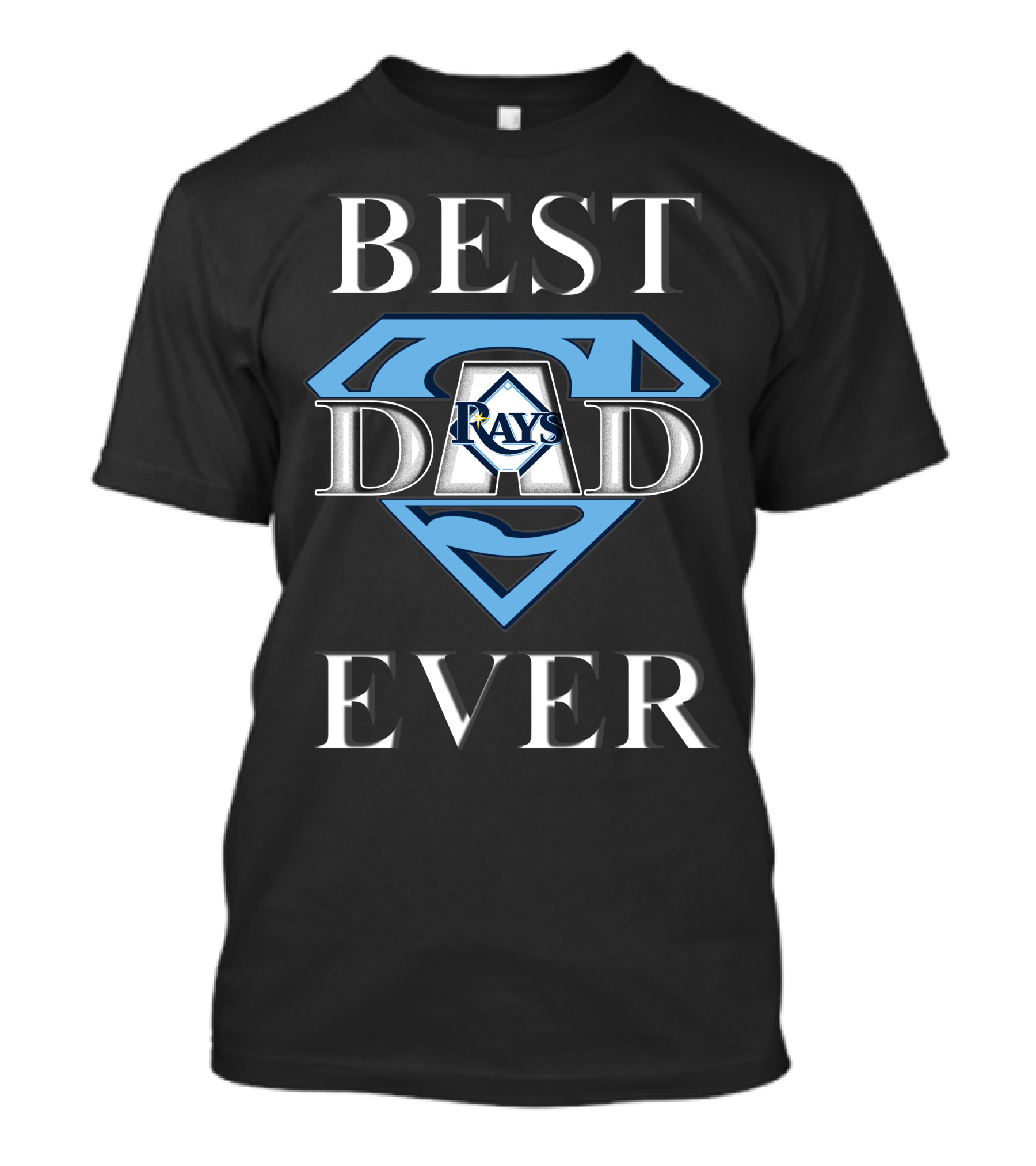 Best Dad Ever Tampa Bay Rays Super Dad T-Shirt