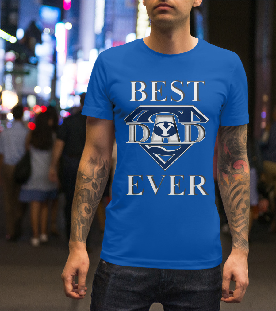 BYU Cougars Best Dad Ever Super Dad T-Shirt