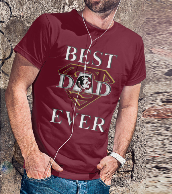 Best Dad Ever Florida State Seminoles Superman T-Shirt