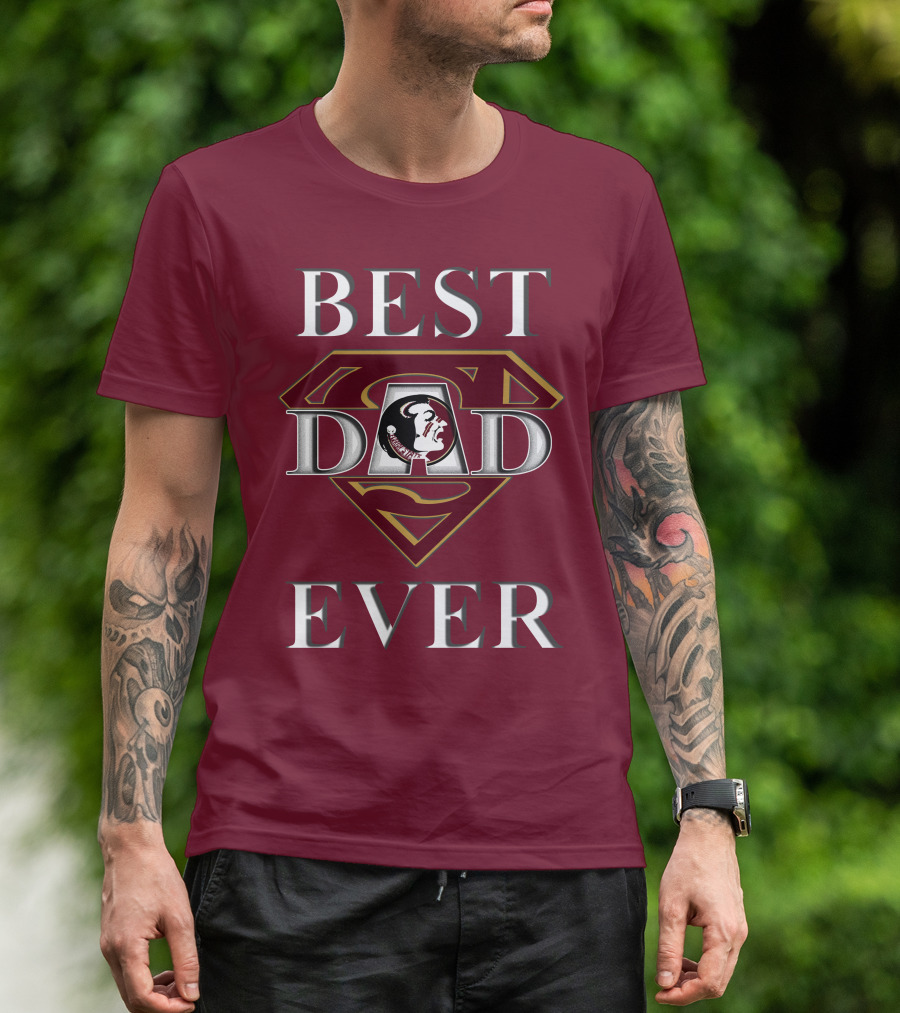 Best Dad Ever Florida State Seminoles Superman T-Shirt