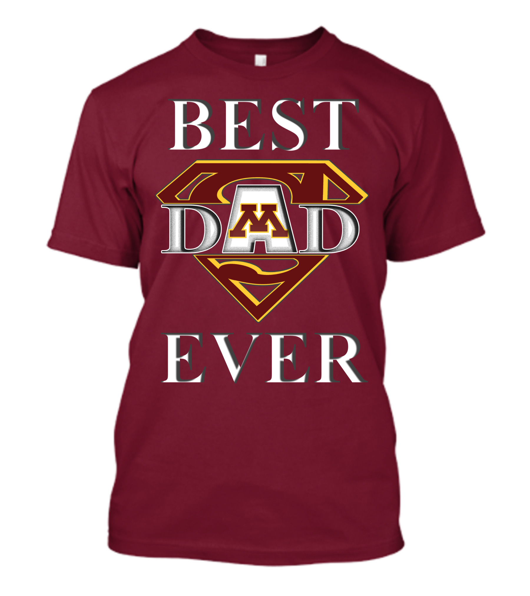 Minnesota Golden Gophers Best Dad Ever Superman T-Shirt