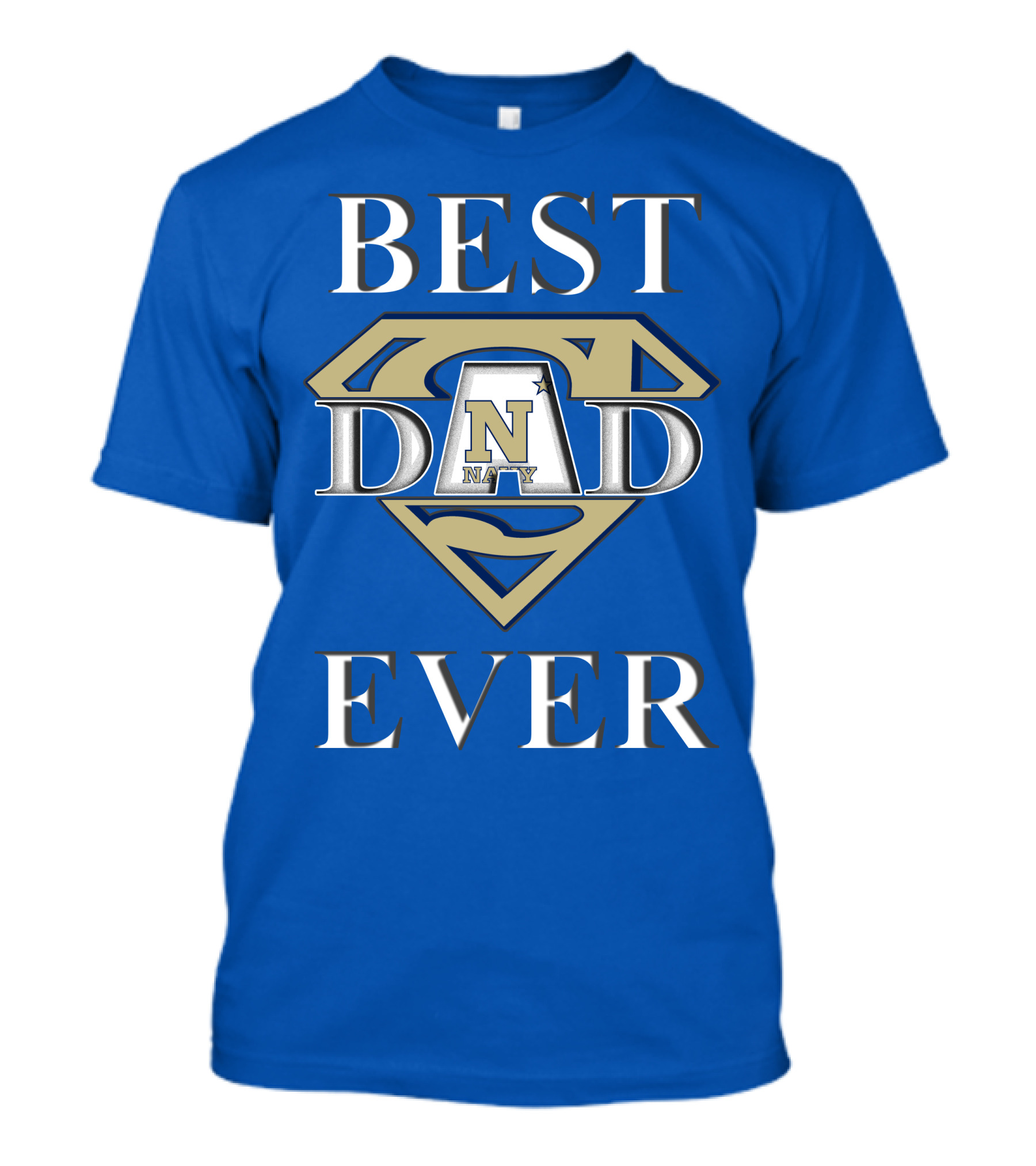 Navy Midshipmen Best Dad Ever Superman T-Shirt