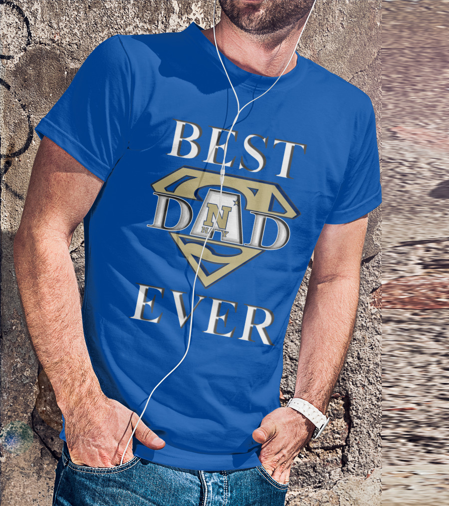Navy Midshipmen Best Dad Ever Superman T-Shirt