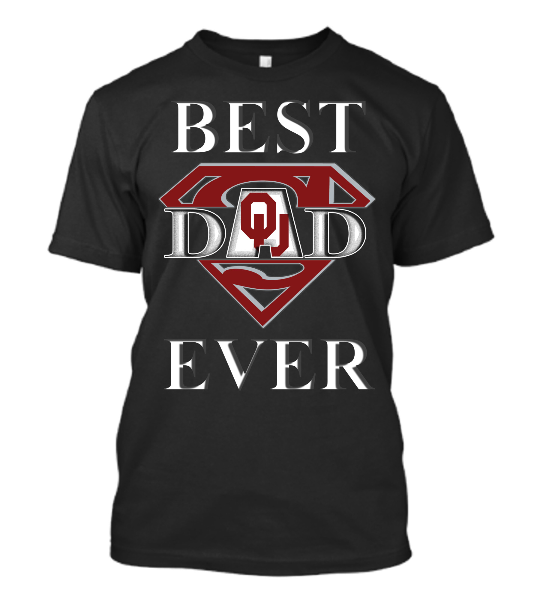 Best Dad Ever Oklahoma Sooners Logo Superdad T-Shirt