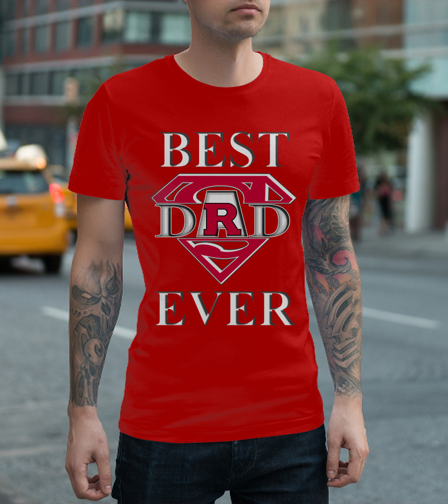 Rutgers Scarlet Knights Best Dad Ever Super Dad R T-Shirt